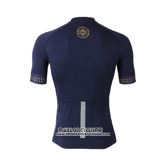 2019 Maillot Ciclismo Lecol Bleu Manches Courtes et Cuissard